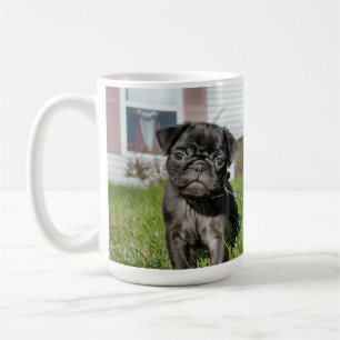 Black Pug Puppy Koffiemok