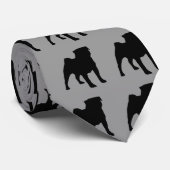 Black Pug Stropdas 2gy (Opgerold)