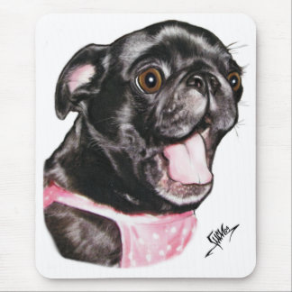 Black Pug Whassup? Muismat