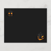 Black Pumpkin Halloween Party Invite Flyer (Achterkant)