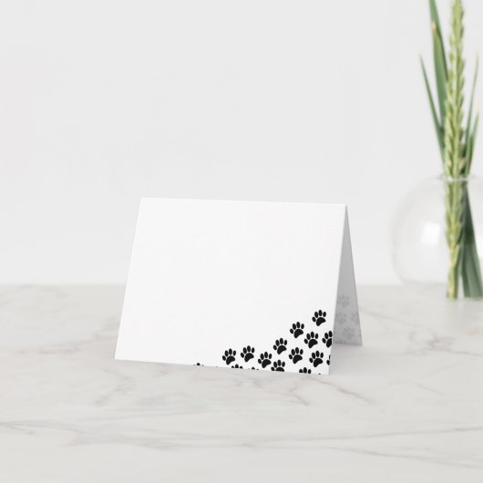 Black Puppy Paw Prints (Devant)