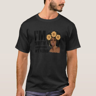 Black Queen Afro Lady African American Curl T-shirt