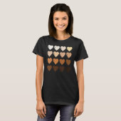 Black Queen Afro Melanin Shades Love African Ameri T-shirt (Voorkant volledig)