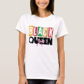Black Queen - Black History Mois T-shirt (Devant)