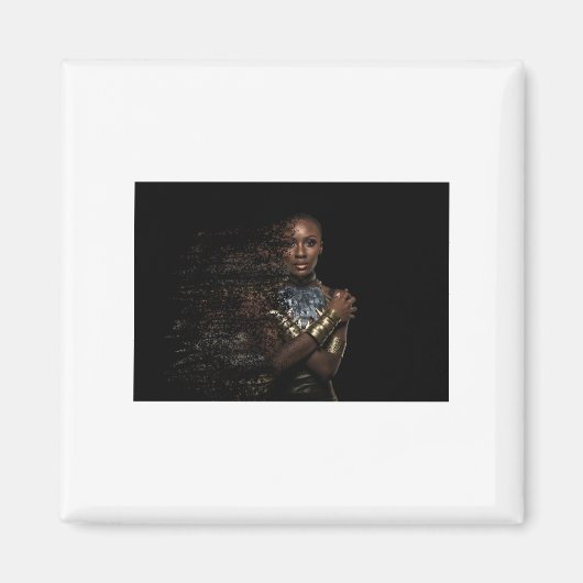 Black Queen Dispersion Sticker Magneet (Voorkant)