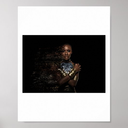 Black Queen Dispersion Sticker Poster (Voorkant)