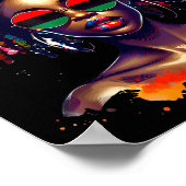 Black Queen Dripng Afro Melanin Black History Mont Poster (Hoek)