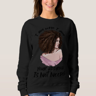 Black Queen Lady Curly Natural Afro African Americ Trui