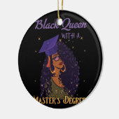 Black Queen Masters Degree Afstuderen Keramisch Ornament (Links)