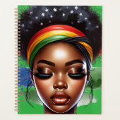 Black queen melanin sista magique peau brune fille (Devant)