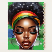 Black queen melanin sista magique peau brune fille (Dos)