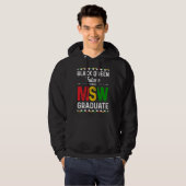 Black Queen MSW Social Work Grads Cap Masters Grad Hoodie (Voorkant volledig)