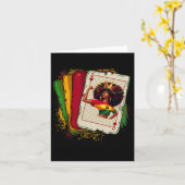 Black Queen of Hearts kaartspel Proud Black H Kaart (Gele Bloem)