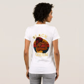Black queen regal roots t-shirt (Achterkant volledig)