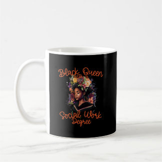 Black Queen Social Work Worker Degree Afstuderen Koffiemok
