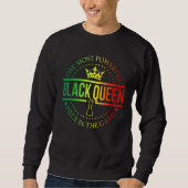 Black Queen The Most Powerful Piece Black History Trui (Voorkant)