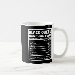 Black Queen Voedingsfeiten Trots Zwarte Geschieden Koffiemok