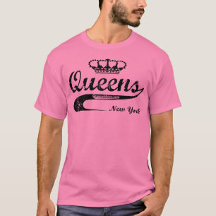 Black - Queens, New York City NYC T-shirt