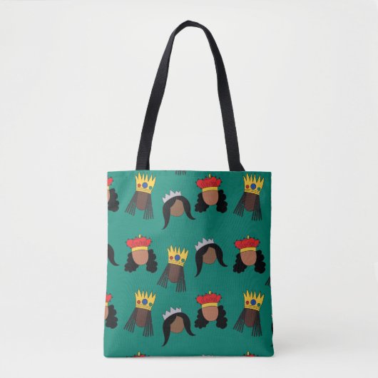 Black Queens shopping Sac Fourre-tout (Devant)