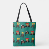 Black Queens shopping Sac Fourre-tout (Dos)