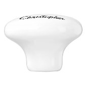 Black Racing Car Design Keramische Knop (Zijkant)