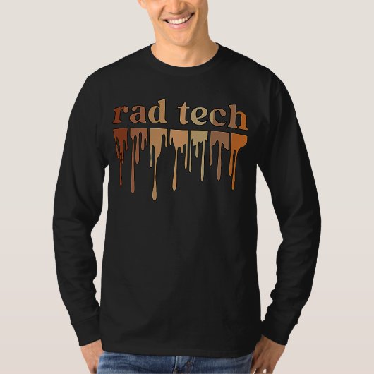 Black Rad Tech African American Radiology Tech T-shirt (Voorkant)