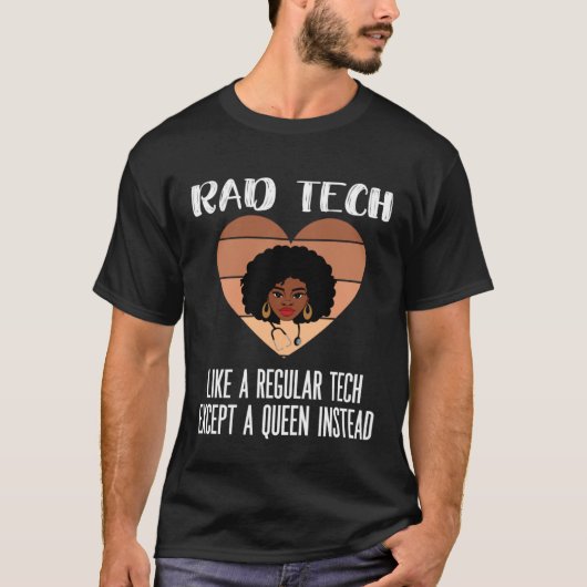 Black Radiology Technologist Rad Tech Week Radiolo T-shirt (Voorkant)
