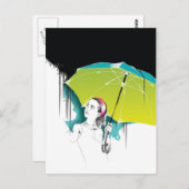 Black Rain Briefkaart (Voorkant / Achterkant)