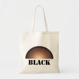 BLACK RAINBOW herbruikbare canvas tas