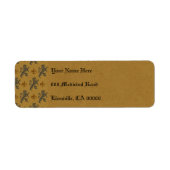 Black Rampant Lions and Fleur de Lis Etiket (Voorkant)