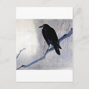 Black Raven Bird Briefkaart