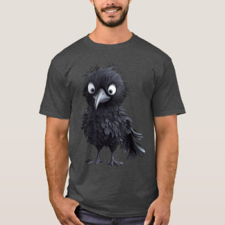 Black Raven Bird Graphic voor Gotische Kinder Vrou T-shirt