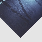 Black Raven Blue Forest Halloween Party Tissuepapier (Detail)