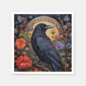 Black Raven Dark Gothic Servet (Voorkant)