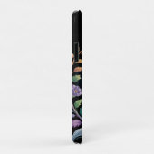 Black Raven Floral Case-Mate iPhone Case (Achterkant/rechts)