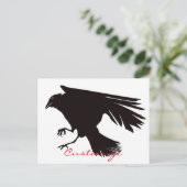 Black Raven Flying Thunder_Cove Briefkaart (Staand voorkant)