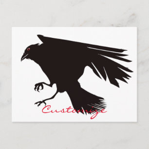 Black Raven Flying Thunder_Cove Briefkaart