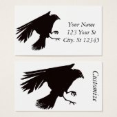 Black Raven Flying Thunder_Cove Visitekaartje (Voorkant /achterkant)
