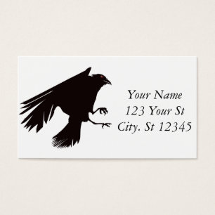 Black Raven Flying Thunder_Cove Visitekaartje