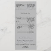 Black Raven Gothic Frame Wedding Programme (Dos)