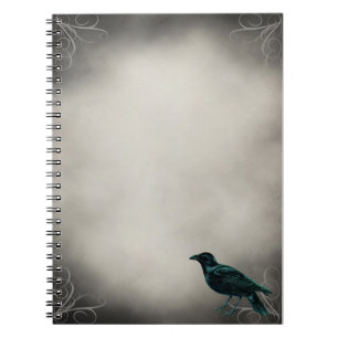 Black Raven Gothic-laptop Notitieboek
