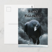 Black Raven Halloween Briefkaart (Voorkant / Achterkant)