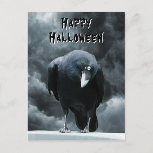 Black Raven Halloween Briefkaart