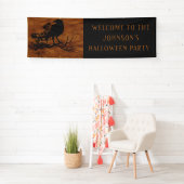 Black Raven Magic Halloween Party  Spandoek (Insitu)