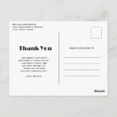 Black Raven met bloemen Gothic Design Dank u Briefkaart (Achterkant)