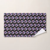 Black Raven op een Branch Pattern Bad Handdoek (Handdoek)