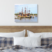 Black Raven Pirate Ship Wrapped Canvas (Insitu (Slaapkamer))