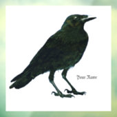 Black Raven Raamsticker (Vel 3)