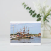 Black Raven Ship St.Augustine, Floride Carte posta (Debout devant)