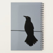 Black Raven Silhouette Nevermore om Gothic te verg Planner (Achterkant)